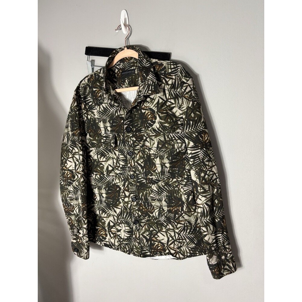 DRYKORN For Beautiful People Men's Green Leaf Print Button Down Size XL